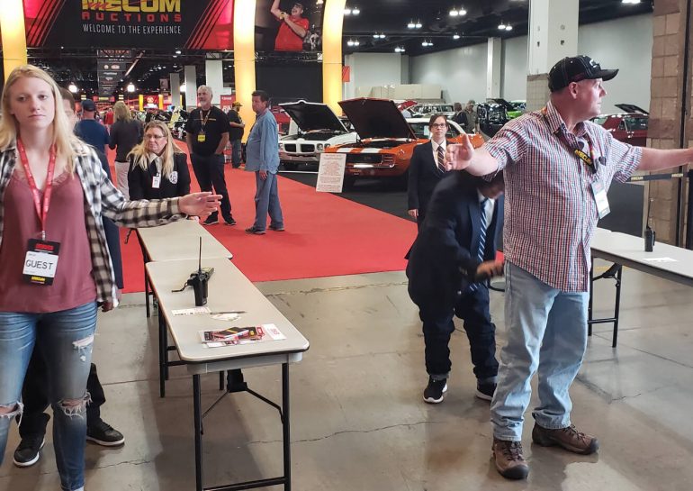 Global Agents providing Entry Check at MECUM 2018 Denver | Glovers Security Solutions